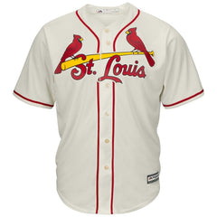 Dexter Fowler St. Louis Cardinals Majestic Alternate Cool Base Jersey - Cream 2019