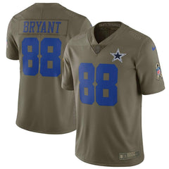 Dez Bryant Dallas Cowboys Salute To Service Limited Jersey - Olive 2019