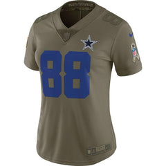 Dez Bryant Dallas Cowboys Women's Salute to Service Limited Jersey - Olive 2019