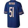 Image of Dick Butkus Chicago Bears Mitchell &amp; Ness Replica Retired Player Jersey - Navy Blue 2019