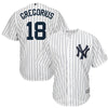 Image of Didi Gregorius New York Yankees Majestic Cool Base Player Jersey - White 2019