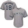 Image of Didi Gregorius New York Yankees Majestic Road Official Cool Base Replica Player Jersey - Gray 2019