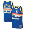 Image of Dikembe Mutombo Denver Nuggets Mitchell &amp; Ness 1991-92 Hardwood Classics Swingman Jersey - Blue 2019