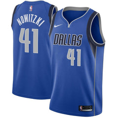 Dirk Nowitzki Dallas Mavericks Swingman Jersey Royal - Icon Edition 2019