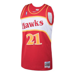 Dominique Wilkins Atlanta Hawks Mitchell & Ness 1986-87 Hardwood Classics Swingman Jersey - Red 2019