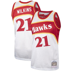 Dominique Wilkins Atlanta Hawks Mitchell &amp; Ness Hardwood Classics Platinum Swingman Jersey 2019