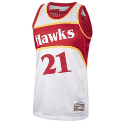 Dominique Wilkins Atlanta Hawks Mitchell & Ness Hardwood Classics Platinum Swingman Jersey 2019