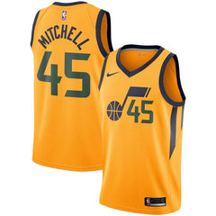 Donovan Mitchell Utah Jazz Replica Swingman Jersey - Statement Edition – Gold 2019