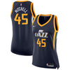 Image of Donovan Mitchell Utah Jazz Women's Finished Swingman Jersey - Icon Edition – Navy 2019
