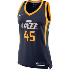 Donovan Mitchell Utah Jazz Women's Finished Swingman Jersey - Icon Edition – Navy 2019