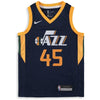 Image of Donovan Mitchell Utah Jazz Youth Swingman Jersey - Navy 2019