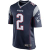 Image of Doug Flutie New England Patriots Retired Player Game Jersey - Navy Blue 2019