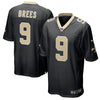 Image of Drew Brees New Orleans Saints Team Color Game Jersey – Black 2019