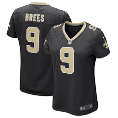 Drew Brees New Orleans Saints Women's Game Player Jersey – Black 2019