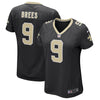 Image of Drew Brees New Orleans Saints Women's Game Player Jersey – Black 2019