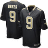Image of Drew Brees New Orleans Saints Youth Team Color Game Jersey - Black 2019