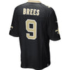 Image of Drew Brees New Orleans Saints Youth Team Color Game Jersey - Black 2019