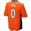 Image of Drew Lock Denver Broncos 2019 NFL Draft Pick Game Jersey – Orange 2019