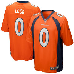 Drew Lock Denver Broncos 2019 NFL Draft Pick Game Jersey – Orange 2019