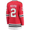 Image of Duncan Keith Chicago Blackhawks Women's Home Breakaway Player Jersey - Red 2019