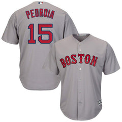 Dustin Pedroia Boston Red Sox Majestic Cool Base Player Jersey - Gray 2019