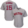 Image of Dustin Pedroia Boston Red Sox Majestic Cool Base Player Jersey - Gray 2019