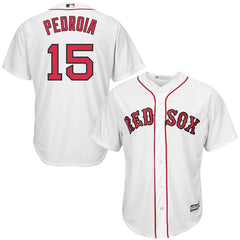 Dustin Pedroia Boston Red Sox Majestic Cool Base Player Jersey - White 2019