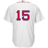 Image of Dustin Pedroia Boston Red Sox Majestic Home Official Cool Base Replica Player Jersey - White 2019
