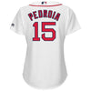 Image of Dustin Pedroia Boston Red Sox Majestic Women's Cool Base Player Jersey - White 2019