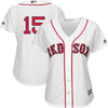 Image of Dustin Pedroia Boston Red Sox Majestic Women's Team Cool Base Player Jersey – White 2019