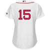 Image of Dustin Pedroia Boston Red Sox Majestic Women's Team Cool Base Player Jersey – White 2019