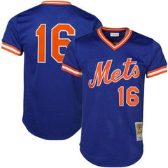 Dwight Gooden New York Mets Mitchell &amp; Ness Cooperstown Mesh Batting Practice Jersey - Royal 2019