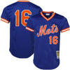 Image of Dwight Gooden New York Mets Mitchell &amp; Ness Cooperstown Mesh Batting Practice Jersey - Royal 2019