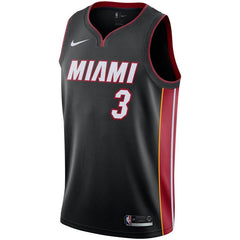 Dwyane Wade Miami Heat Replica Swingman Jersey - Icon Edition – Black 2019