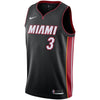 Image of Dwyane Wade Miami Heat Replica Swingman Jersey - Icon Edition – Black 2019