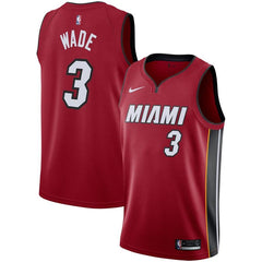 Dwyane Wade Miami Heat Replica Swingman Jersey - Statement Edition – Red 2019