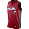 Image of Dwyane Wade Miami Heat Replica Swingman Jersey - Statement Edition – Red 2019