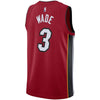 Image of Dwyane Wade Miami Heat Replica Swingman Jersey - Statement Edition – Red 2019