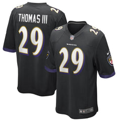 Earl Thomas Baltimore Ravens Game Jersey – Black 2019