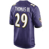 Image of Earl Thomas Baltimore Ravens Game Jersey – Purple 2019