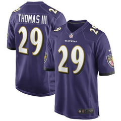 Earl Thomas Baltimore Ravens Game Jersey – Purple 2019