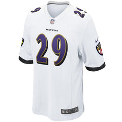 Earl Thomas Baltimore Ravens Game Jersey – White 2019