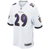 Image of Earl Thomas Baltimore Ravens Game Jersey – White 2019