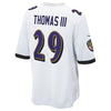 Image of Earl Thomas Baltimore Ravens Game Jersey – White 2019