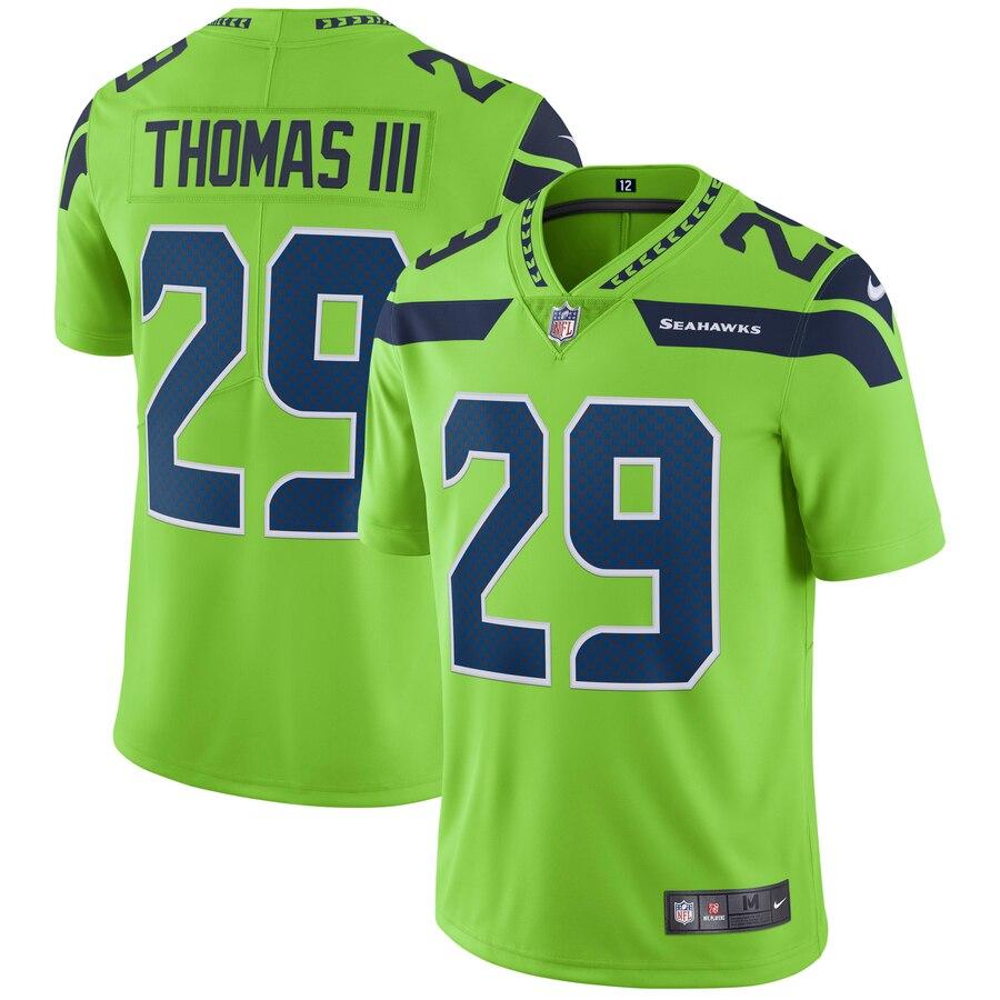 Earl Thomas Seattle Seahawks Vapor Untouchable Color Rush Limited Player Jersey - Neon Green 2019