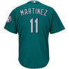 Image of Edgar Martinez Seattle Mariners Majestic 2019 Hall of Fame Induction Cool Base Player Jersey - Alternate Northwest Green 2019