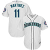 Image of Edgar Martinez Seattle Mariners Majestic 2019 Hall of Fame Induction Cool Base Player Jersey - Home White 2019