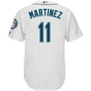 Image of Edgar Martinez Seattle Mariners Majestic 2019 Hall of Fame Induction Cool Base Player Jersey - Home White 2019