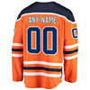 Image of Edmonton Oilers Home Breakaway Custom Jersey - Orange 2019