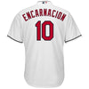 Image of Edwin Encarnacion Cleveland Indians Majestic Official Cool Base Player Jersey - White 2019